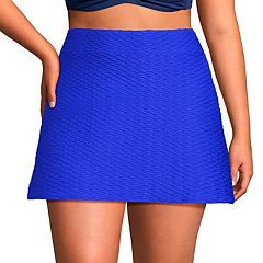 Womens Blue Swim Skirt Swimsuits, Clothing