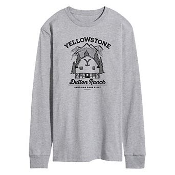 Men's Yellowstone Dutton Ranch Long Sleeve Graphic Tee