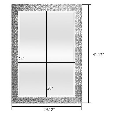 Geometric Detailed Mirror Wall Decor