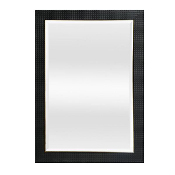 Textured Frame Mirror Wall Decor
