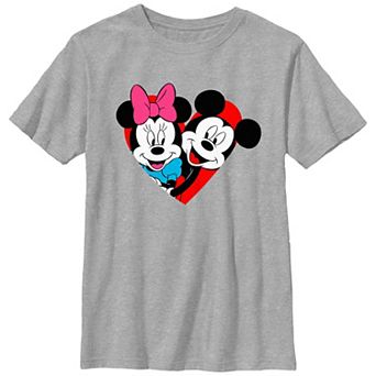 Disney's Minnie Mouse And Mickey Love Boys Graphic Tee