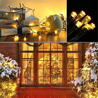 Solar Fairy String Lights 12m 100 Leds 8 Modes Multicolor Waterproof Starry String Lights