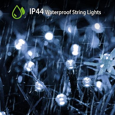 Solar Fairy String Lights 12m 100 Leds 8 Modes Multicolor Waterproof Starry String Lights