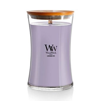 Woodwick Lavender Spa Large 21.5-oz. Single Wick Hourglass Candle