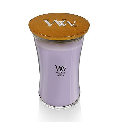 Woodwick Lavender Spa Large 21.5-oz. Single Wick Hourglass Candle