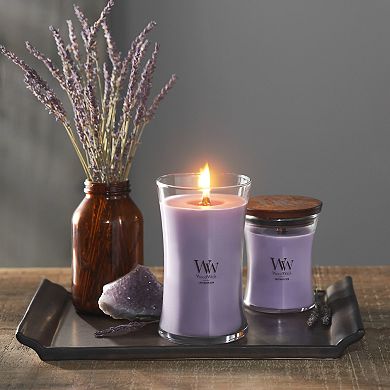 Woodwick Lavender Spa Large 21.5-oz. Single Wick Hourglass Candle