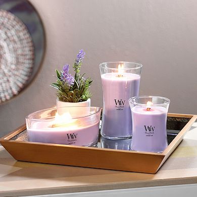 Woodwick Lavender Spa Large 21.5-oz. Single Wick Hourglass Candle
