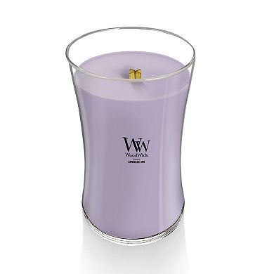 Woodwick Lavender Spa Large 21.5-oz. Single Wick Hourglass Candle