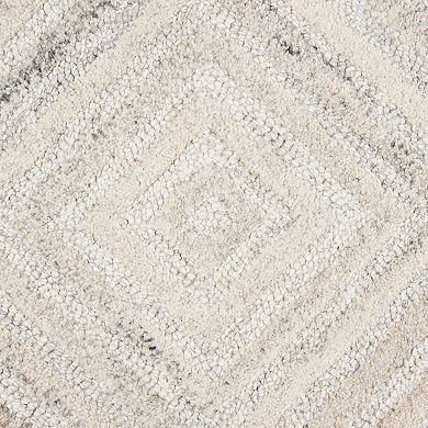 Alora Decor Cy Ivory Textured Area Rug