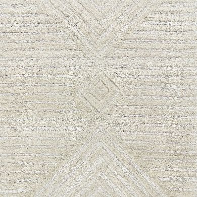 Alora Decor Cy Ivory Textured Area Rug