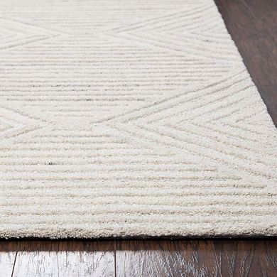 Alora Decor Cy Ivory Textured Area Rug