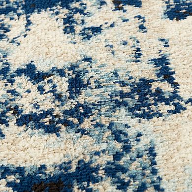 Alora Decor Rosa Blue Abstract Area Rug