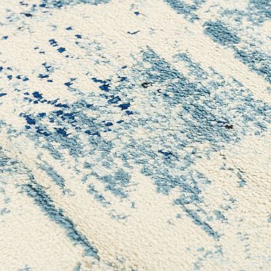 Alora Decor Ava Blue Abstract Area Rug