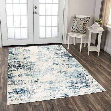 Alora Decor Ava Blue Abstract Area Rug