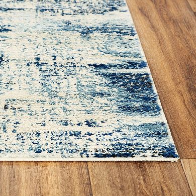 Alora Decor Ava Blue Abstract Area Rug