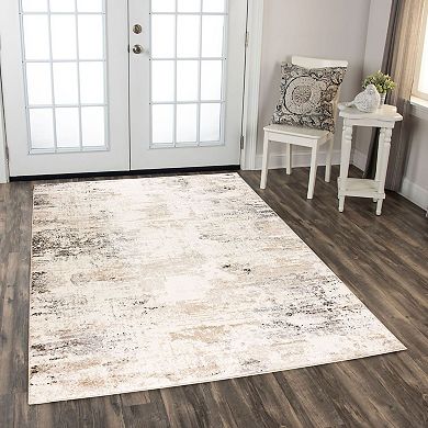 Alora Decor Liz Beige Abstract Area Rug