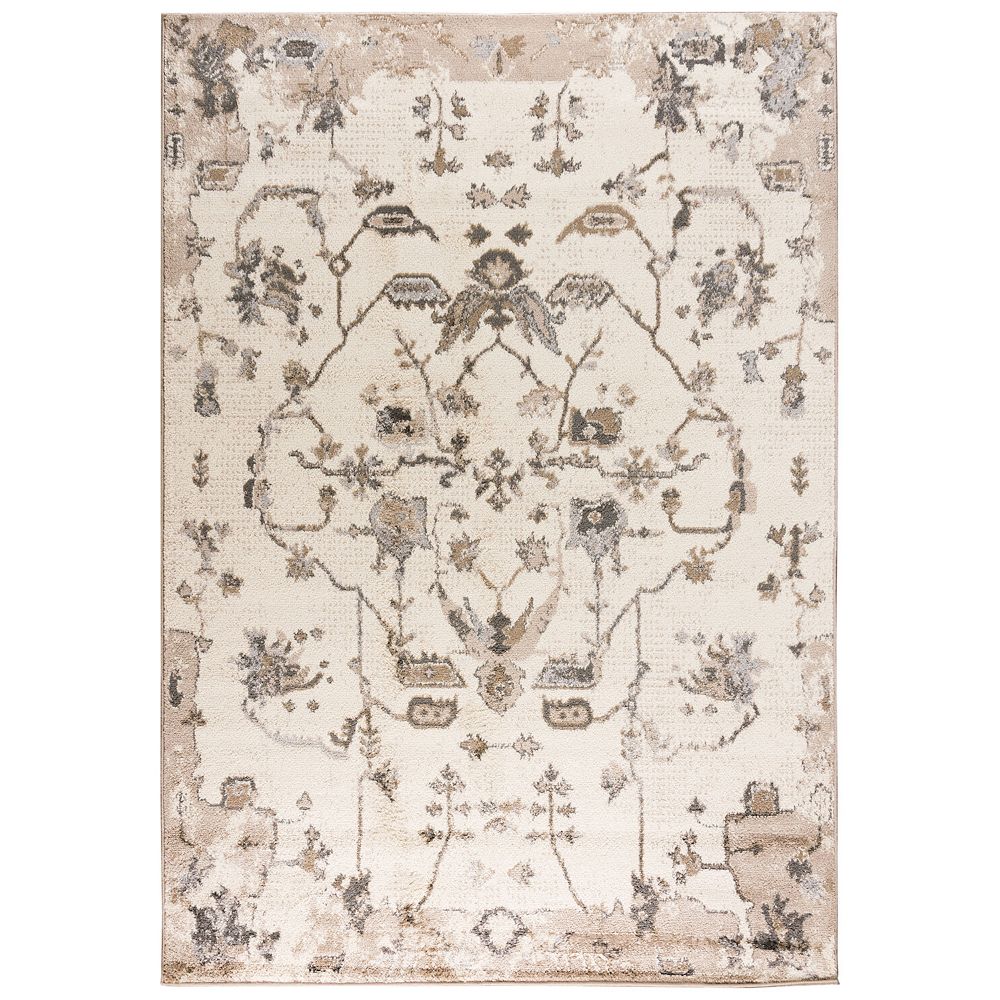 Alora Decor Ivy Beige Floral Rug