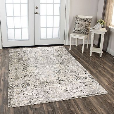 Alora Decor Aya Gray Boho Patterned Area Rug