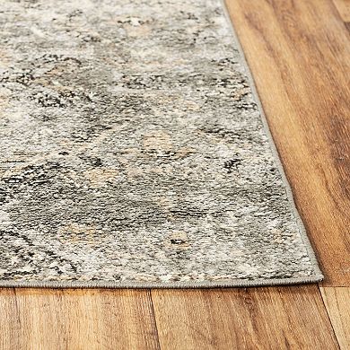 Alora Decor Aya Gray Boho Patterned Area Rug