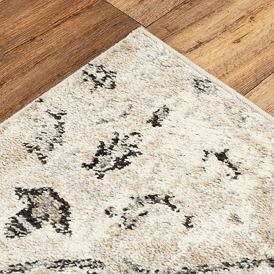 Alora Decor Claire Beige Boho Patterned Area Rug