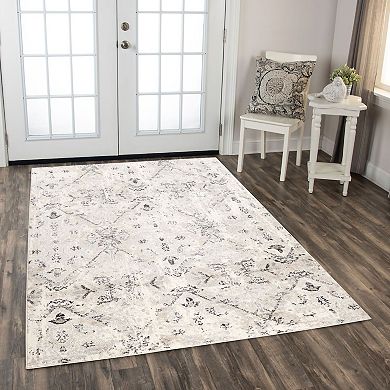 Alora Decor Claire Beige Boho Patterned Area Rug