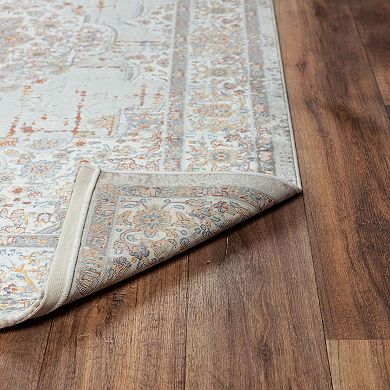 Alora Decor Joy Gray Boho Medallion Area Rug