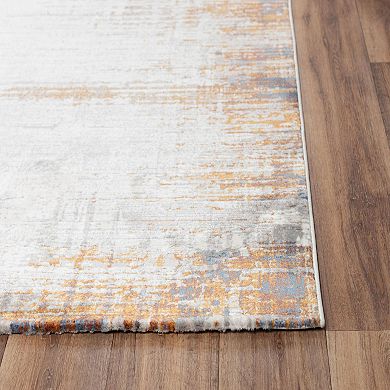 Alora Decor Mia Ivory Contemporary Patterned Area Rug