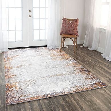 Alora Decor Mia Ivory Contemporary Patterned Area Rug