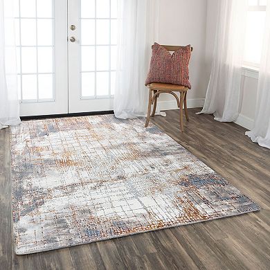 Alora Decor Ila Ivory Contemporary Patterned Area Rug