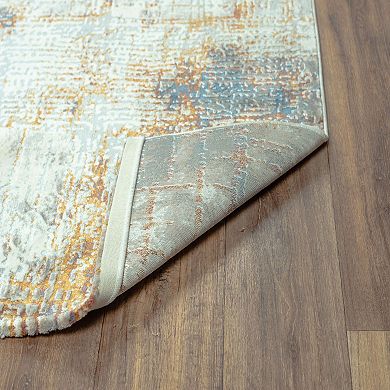 Alora Decor Ila Ivory Contemporary Patterned Area Rug