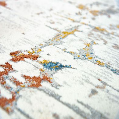 Alora Decor Una Ivory Patterned Area Rug