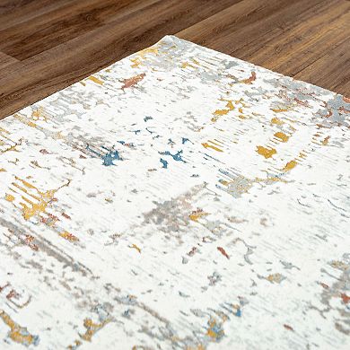 Alora Decor Una Ivory Patterned Area Rug