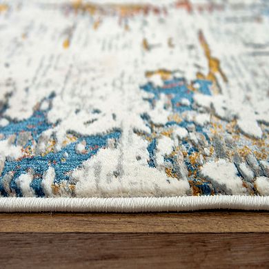 Alora Decor Una Ivory Patterned Area Rug