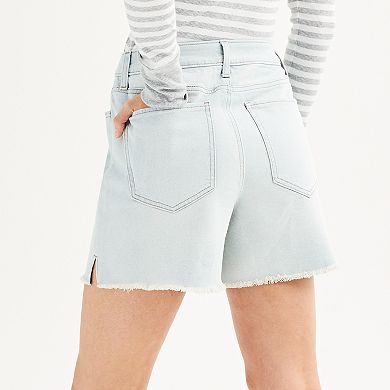 Juniors' SO® Frayed Jean Shorts