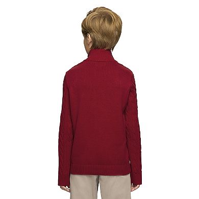Boys 4-20 IZOD Cable Knit 1/4-Zip Sweater