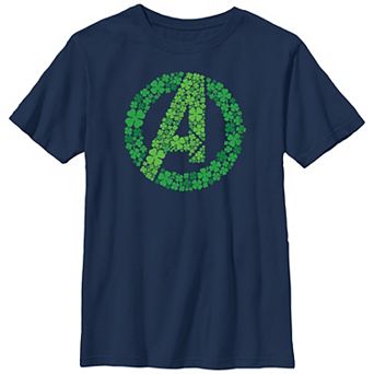Boys 4-7 Avengers Clover Filled Logo Graphic Tee