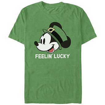 Disney's Mickey Mouse Feelin' Lucky Men's Graphic Tee