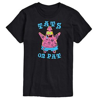Men's SpongeBob SquarePants Tats on Pat Graphic Tee