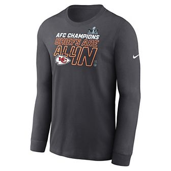 Men's Nike Kansas City Chiefs 2023 NFL Conference Champions - Trophy Collection Long Sleeve Tee