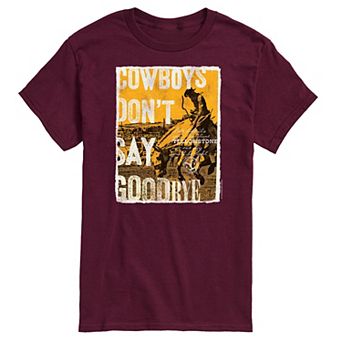 Men's Yellowstone Cowboys Don't Say Goodbye Graphic Tee