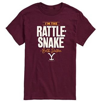 Men's Yellowstone Beth Dutton Rattlesnake Graphic Tee
