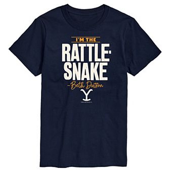 Men's Yellowstone Beth Dutton Rattlesnake Graphic Tee