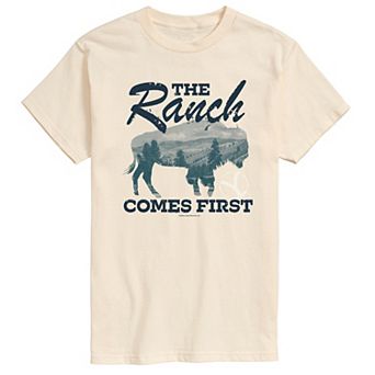Men's Yellowstone The Ranch Comes First Graphic Tee