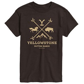 Men's Yellowstone Branding Iron Badge Graphic Tee