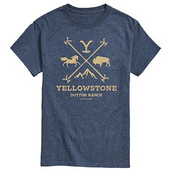 Men's Yellowstone Branding Iron Badge Graphic Tee