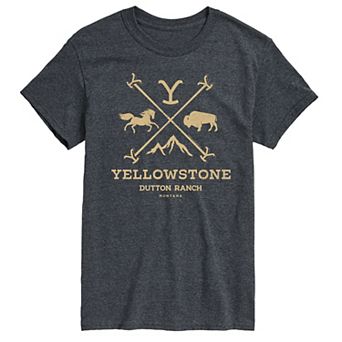 Men's Yellowstone Branding Iron Badge Graphic Tee