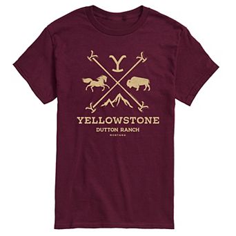 Men's Yellowstone Branding Iron Badge Graphic Tee