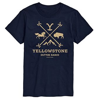 Men's Yellowstone Branding Iron Badge Graphic Tee