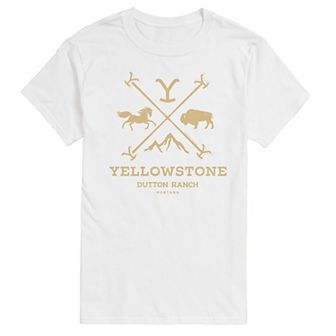 Men's Yellowstone Branding Iron Badge Graphic Tee