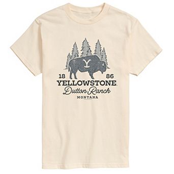 Men's Yellowstone Dutton Ranch Bison Graphic Tee